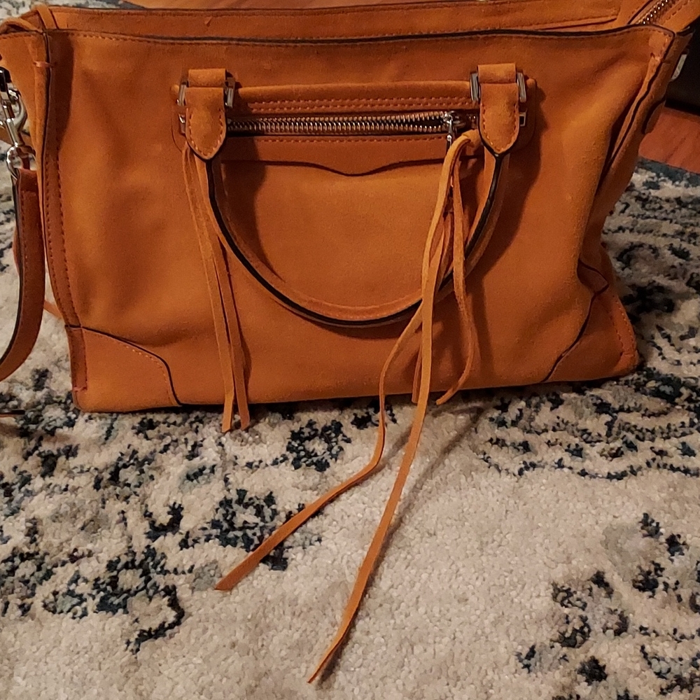 Rebecca minkoff suede handbag